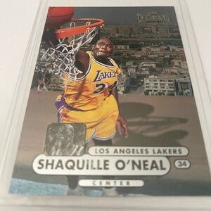 Shaquille O'Neal Basketball Trading Card - Yellow and Purple